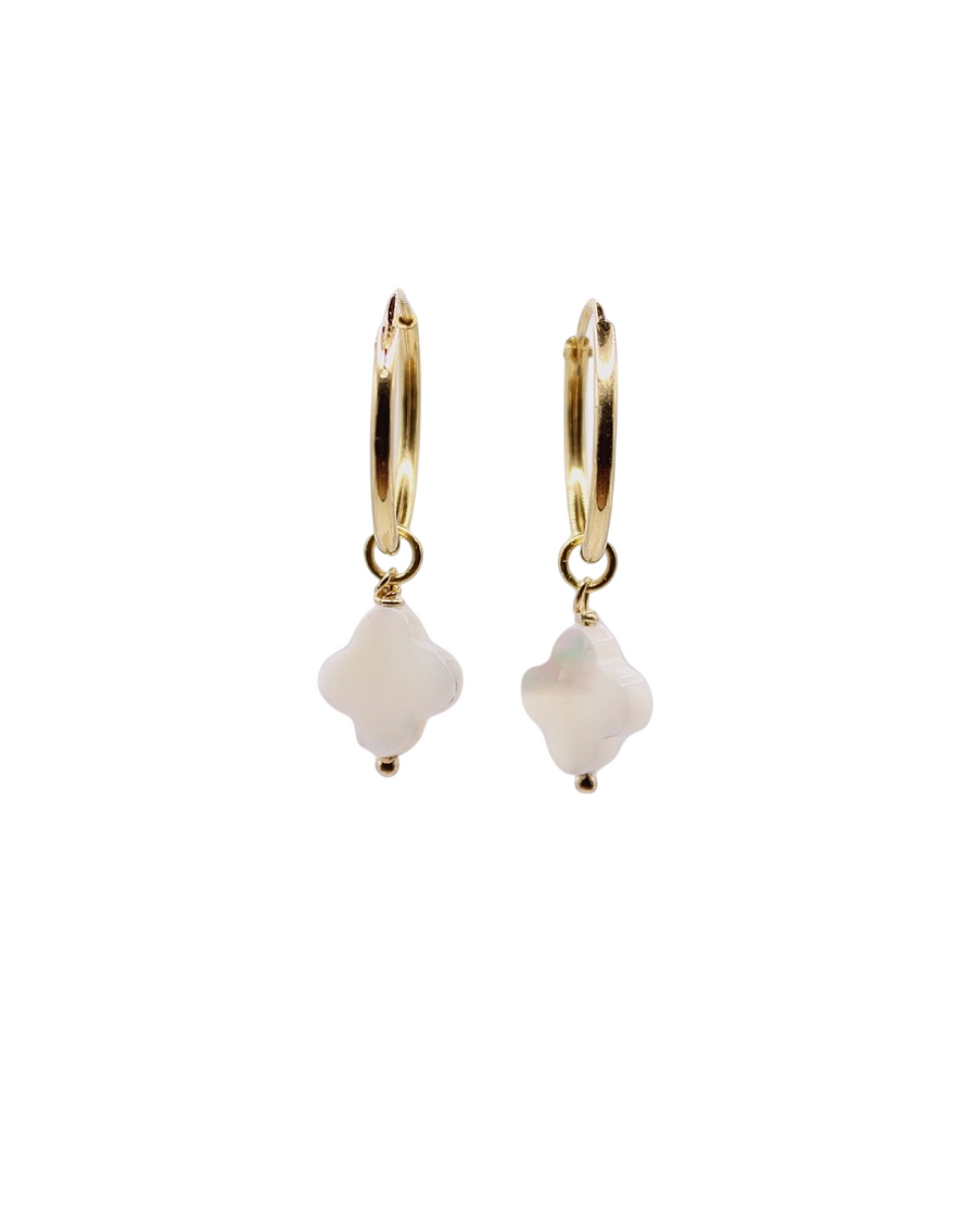 Cora Hoop Earrings | 925 Sterling Silver & Shell