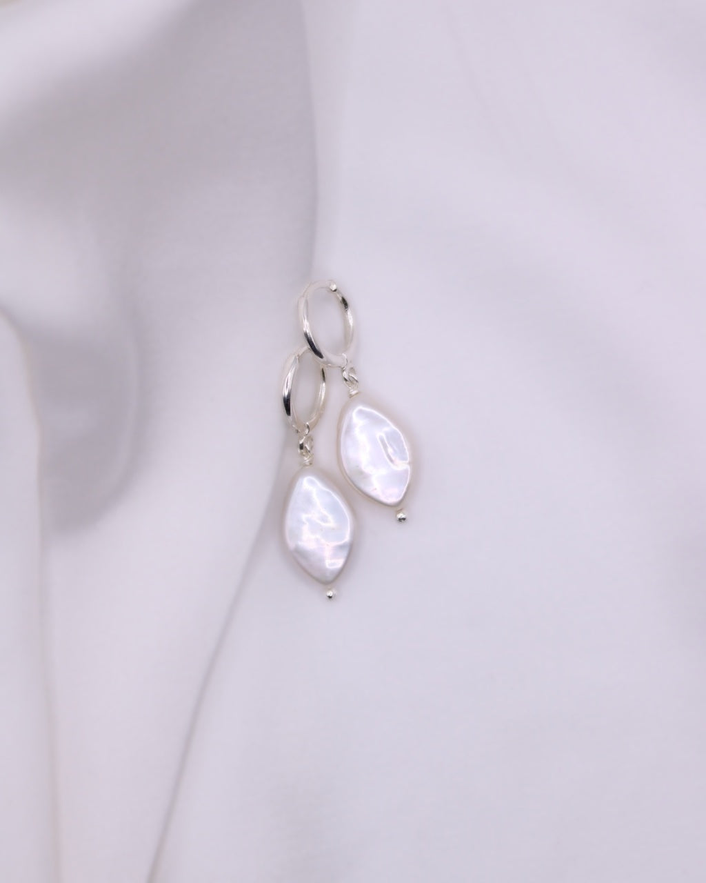 Brigid Earrings 925 Sterling Silver & Natural Pearls