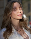 Lilith Onyx Necklace with Gold-Plated Toggle Clasp