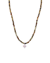 Oshun Natural Green Garnet & Pearl Necklace