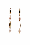 Aurora Earrings 24K Gold Plated 925 Sterling Silver & Natural Pearls