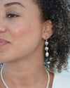 Freya Earrings 925 Sterling Silver with Natural Pearl