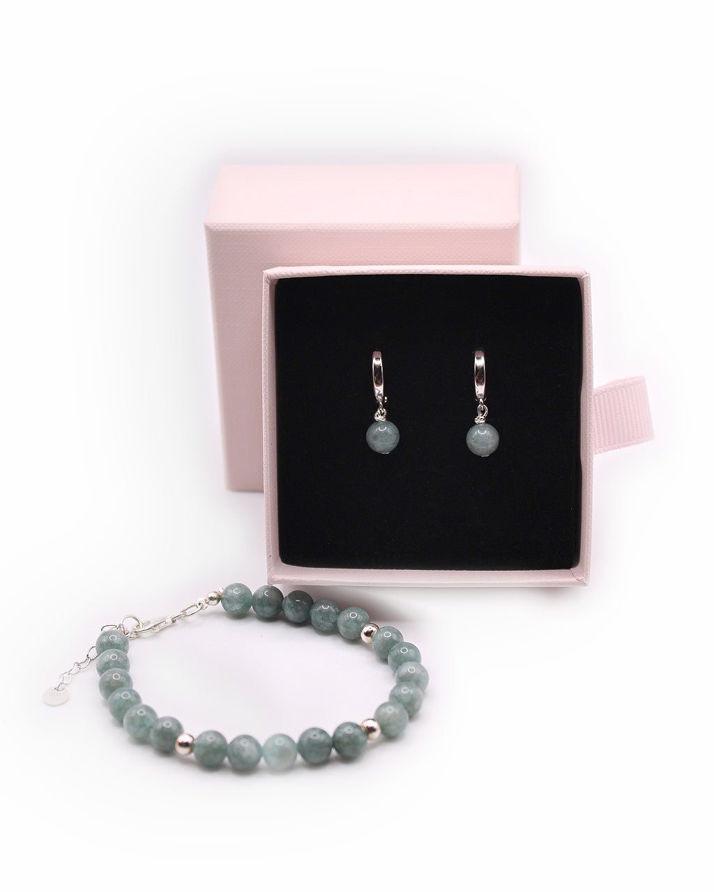 Burmese Jade & Sterling Silver 924 Bracelet