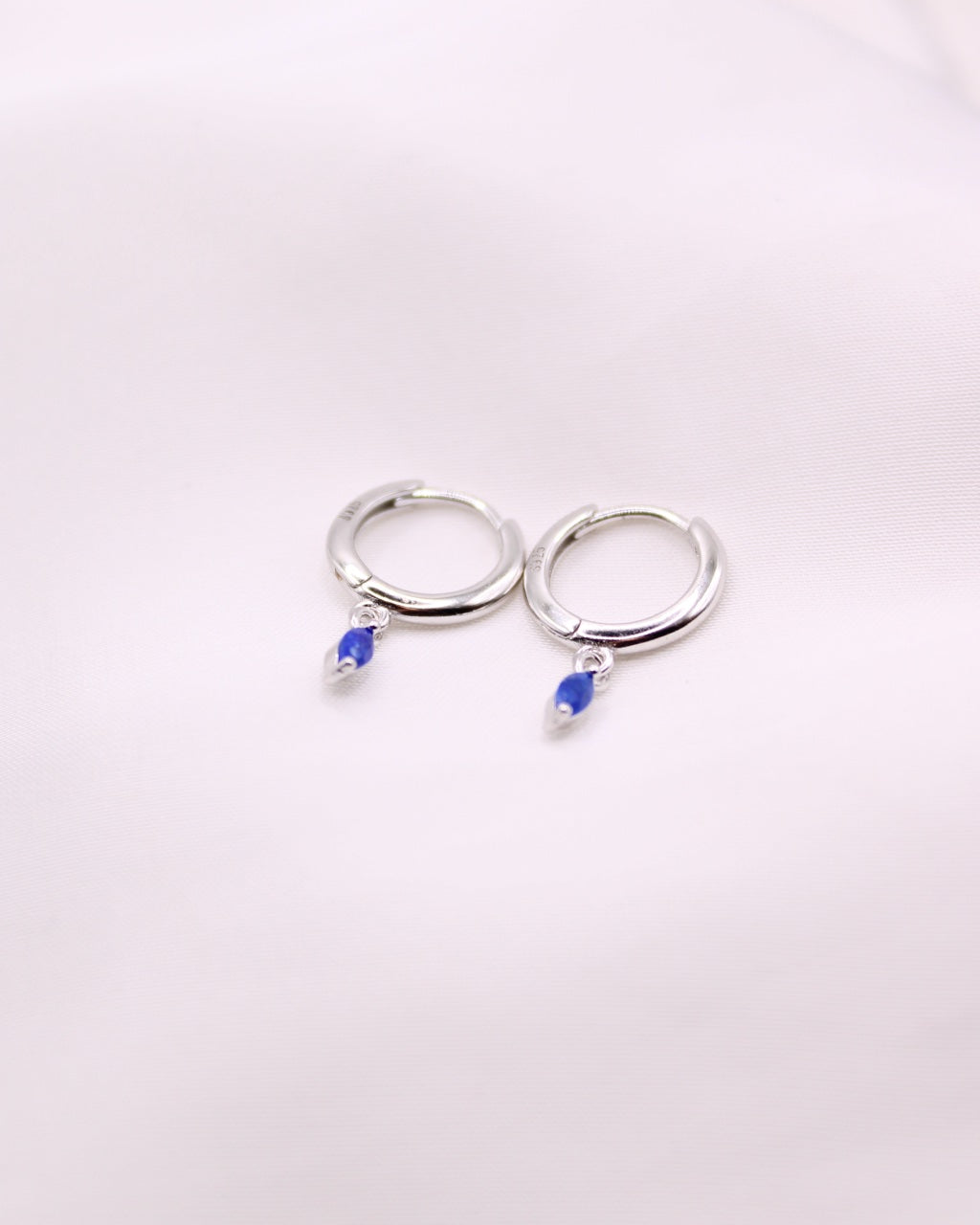 Lulu Lapis Lazuli Sterling Silver 925 Drop Earrings